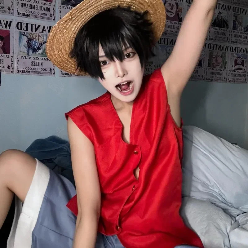 One Piece Straw Hat - Cappello di paglia stile Luffy One