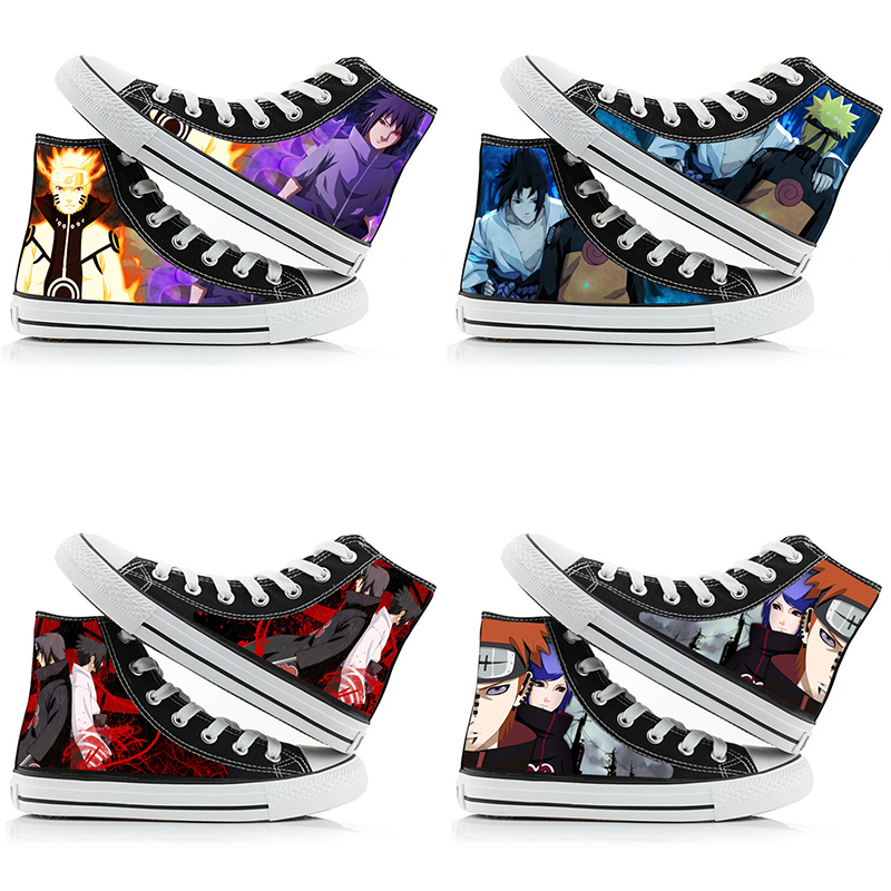 Anime Cosplay Girl Ideas - Scarpe di tela alte Naruto Uzumaki