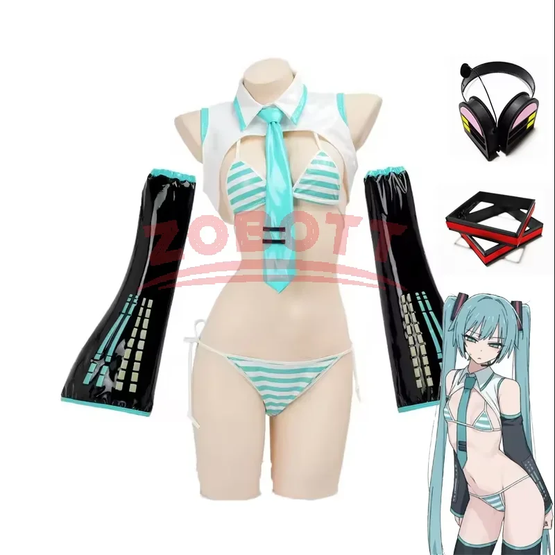 Anime Cosplay Bikini - Costume Cosplay Anime Miku, Tuta Formula