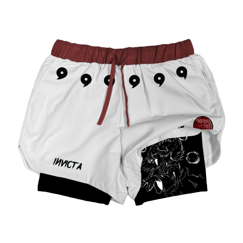 Quick Anime Cosplay - Pantaloncini a Compressione 2-in-1 Anime Madara