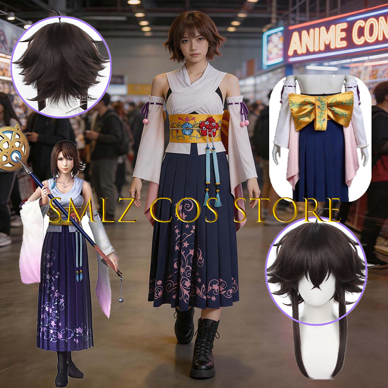 Anime Cosplay Dress For Women - Costume Cosplay Smlz FFX Yuna Anime