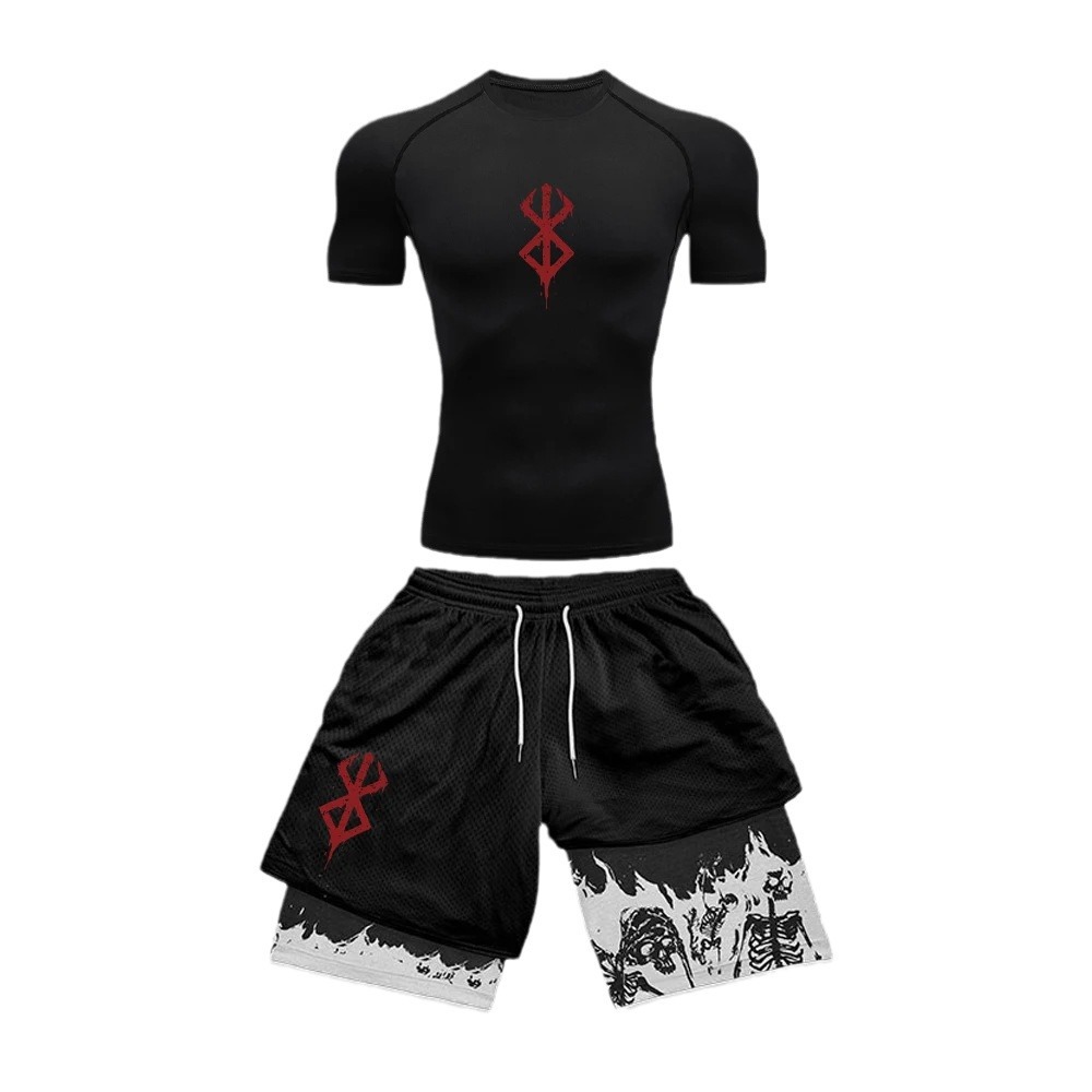 Quick Anime Cosplay - Set 2 Pezzi Tuta Sportiva Anime