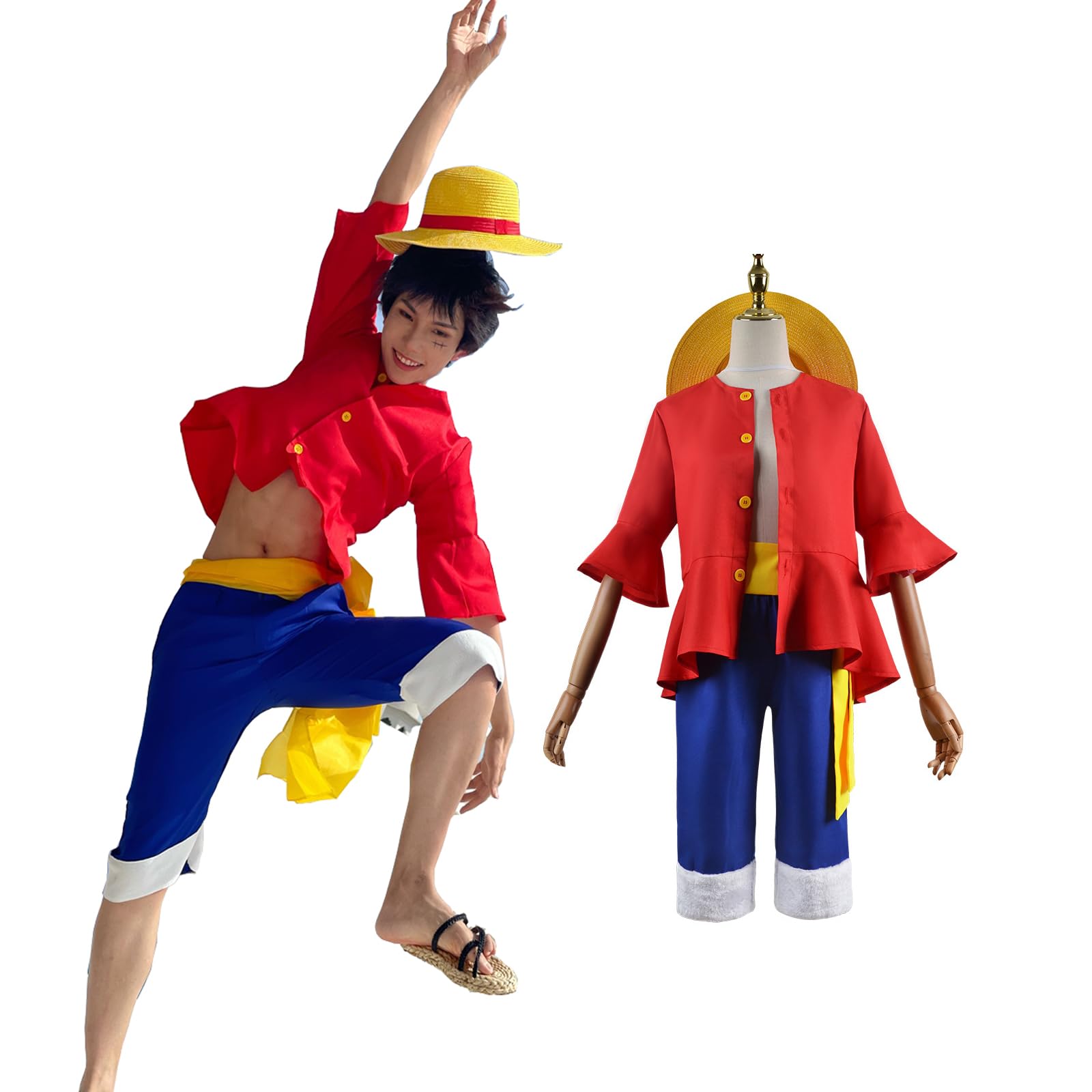 Anime Cosplay Pics - Anime Monkey D Rufy Costumi Cosplay