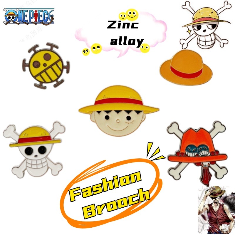 One Piece Straw Hat - Spilla decorativa a tema One Piece