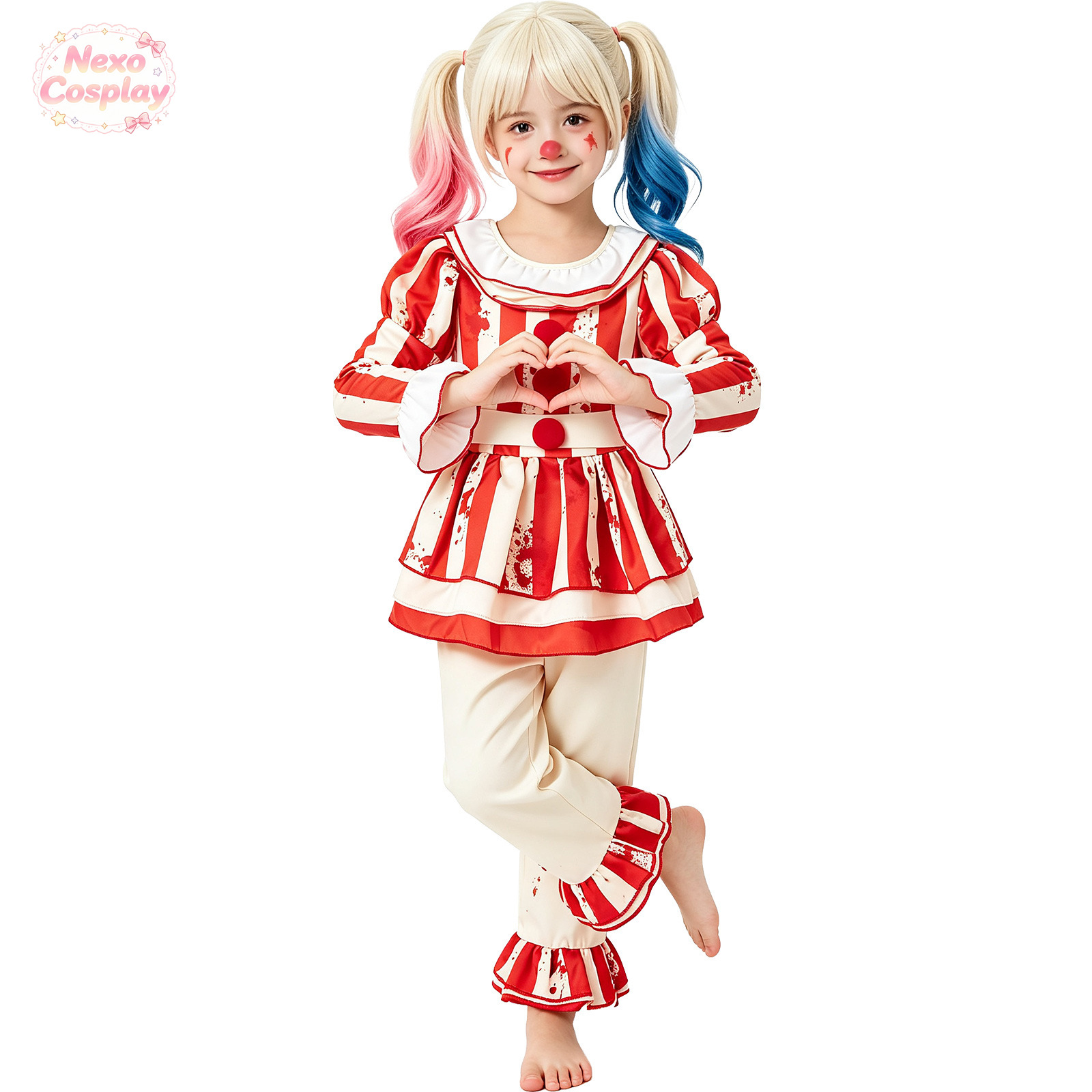 Costume da clown horror a righ - Anime Cosplay Red recensione e prezzo