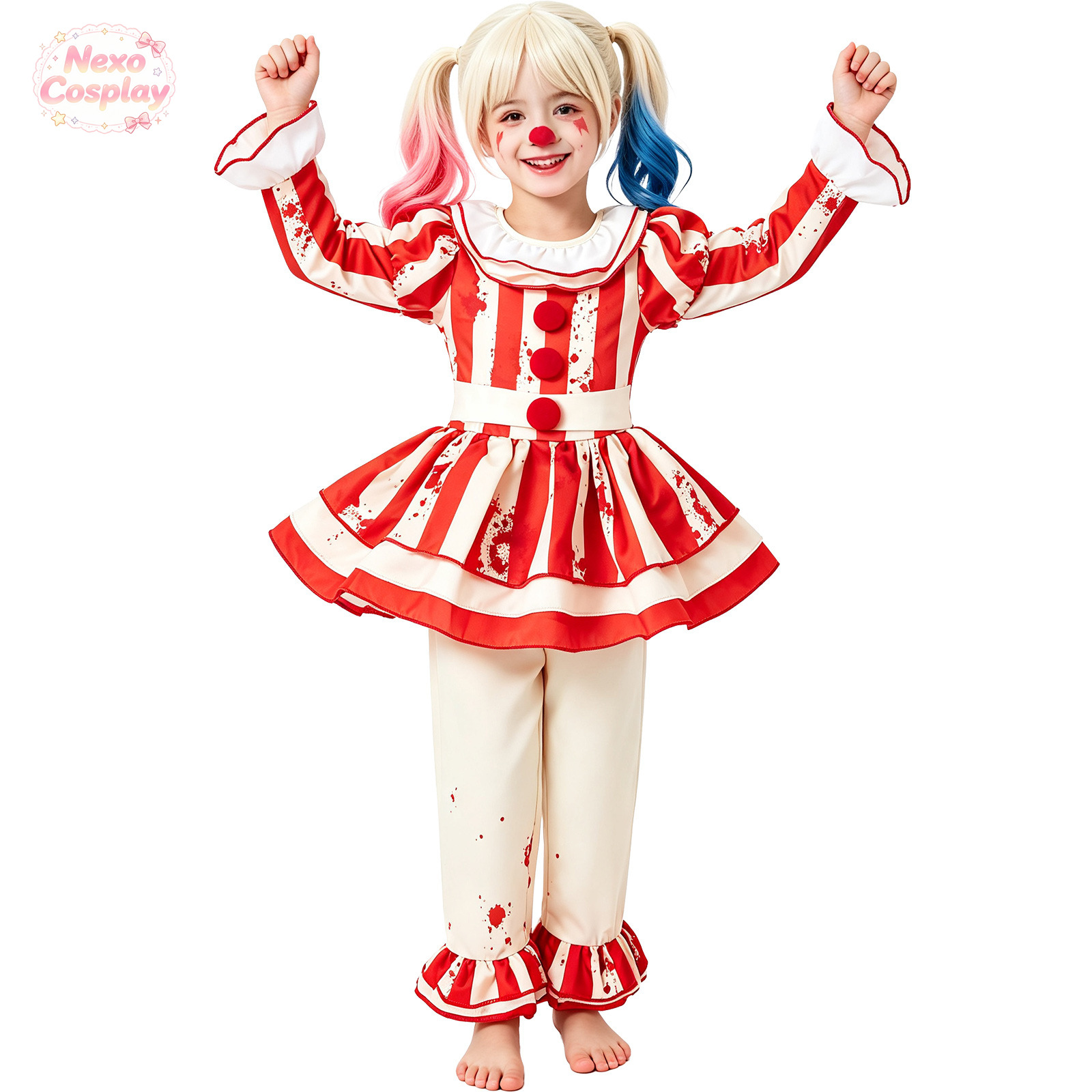Costume da clown horror a righ - Anime Cosplay Red recensione e prezzo