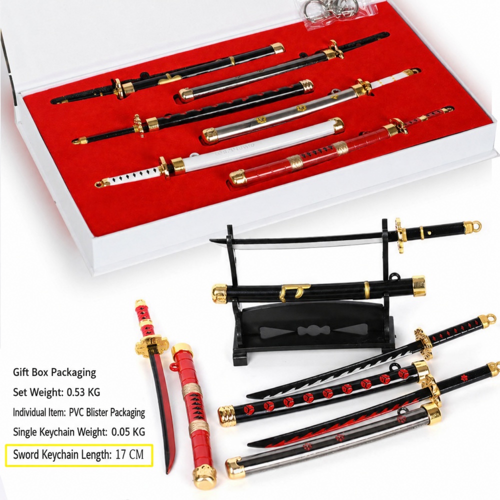 Set di Portachiavi Anime One P - Anime Cosplay Katana recensione e prezzo