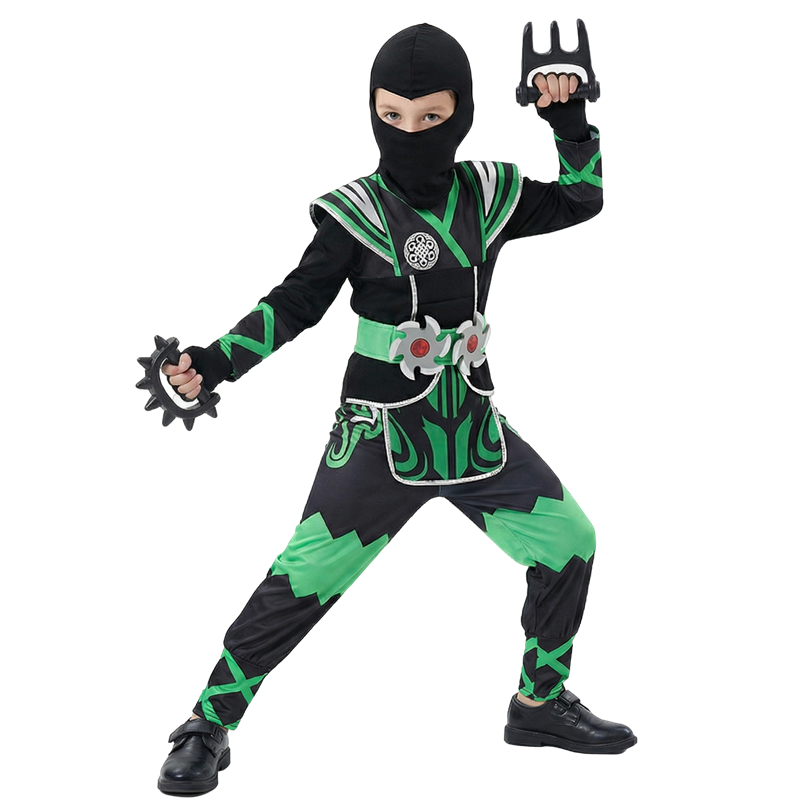 Costume da Ninja Verde per Bam - Anime Cosplay Ninja recensione e prezzo