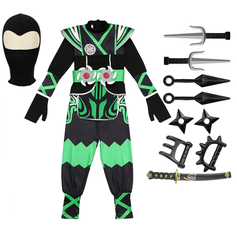 Costume da Ninja Verde per Bam - Anime Cosplay Ninja recensione e prezzo