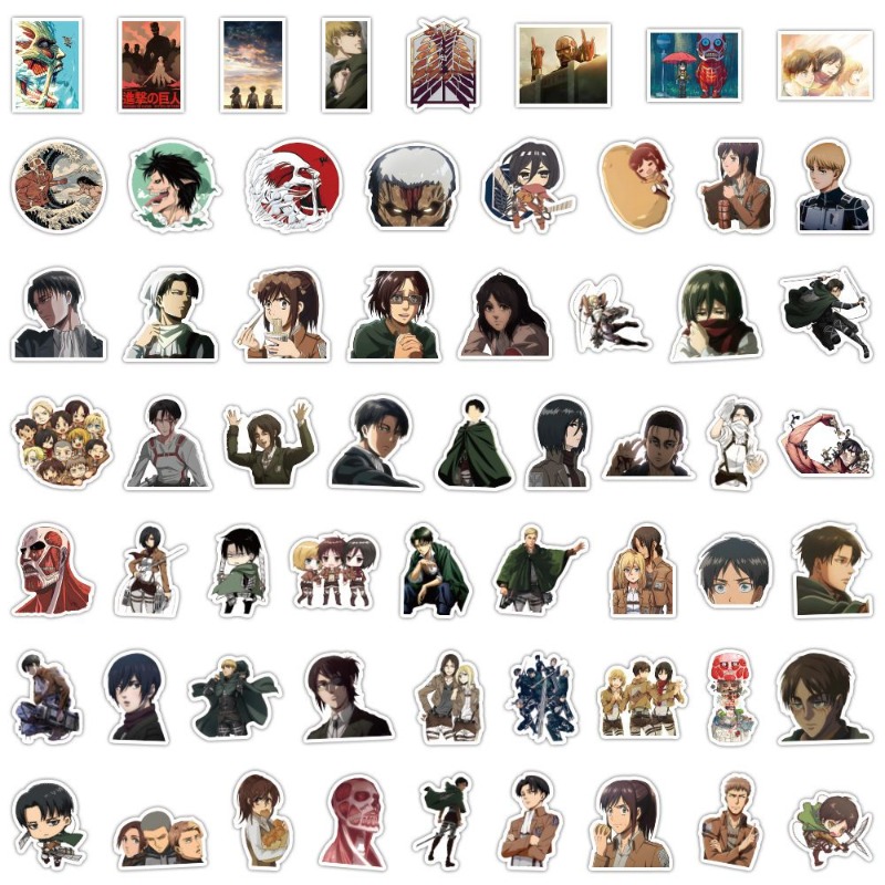 60 Pezzi Adesivi Anime Attack  - Anime Cosplay Diy recensione e prezzo