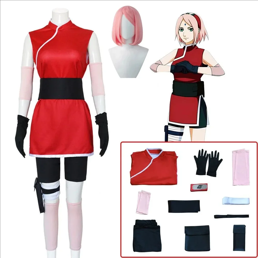 Costume Cosplay Haruno Sakura, - Anime Cosplay Ninja recensione e prezzo