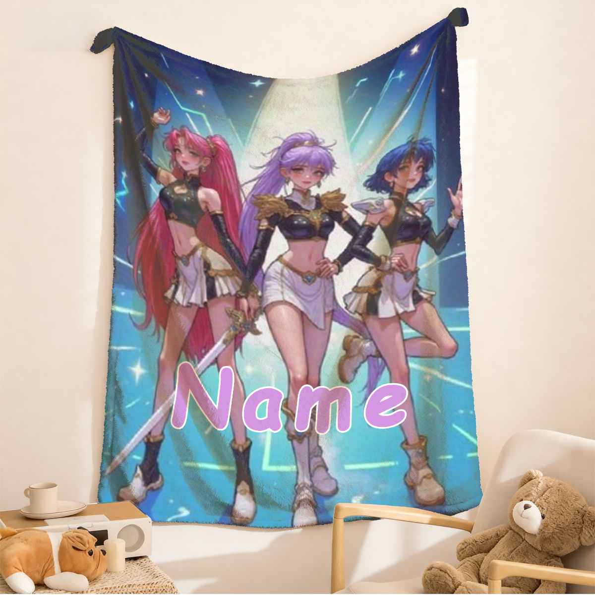 Coperta Personalizzata con Rag - Anime Cosplay Girl Name recensione e prezzo