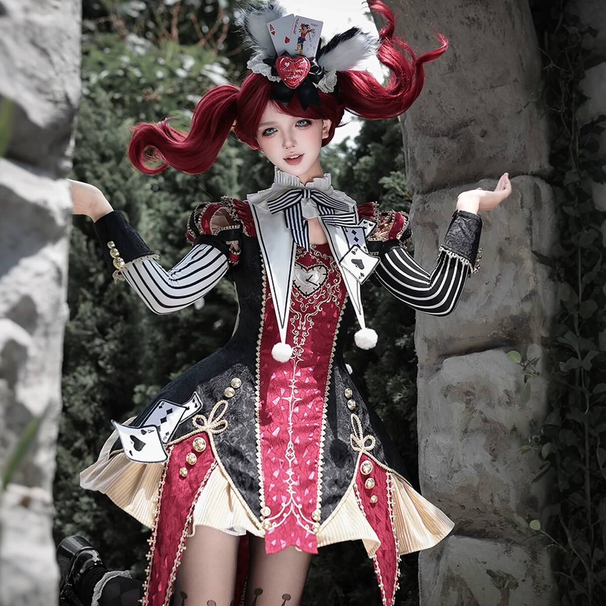 Nuovo Costume da Circo Maniac, - Anime Cosplay Red recensione e prezzo